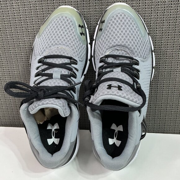 Under Armour Mens Micro G Assert 7 Running Shoes Size 8 Gray & Black Mesh - Picture 4 of 7